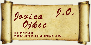 Jovica Ojkić vizit kartica